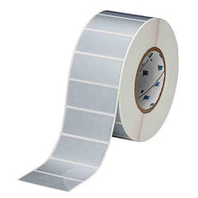 Load image into Gallery viewer, Brady Defender Series Metallized Vinyl Labels, Calibration by: Date: Next Cal. Due: Instrument#: Write-on Inspection Labels, 1.25&quot; H x 2.75&quot; W, Roll of 3000 Labels, Silver
