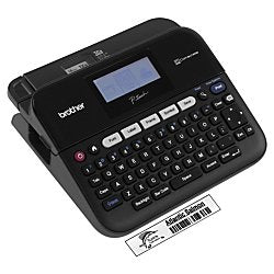 Brother P-touch, PTD450, PC-Connectable Label Maker, Split-Back Tapes, 7 Font Sizes, One-Touch Keys, Black
