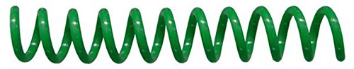 Spiral Binding Coils 7mm (9/32 x 36-inch) 4:1 [pk of 100] Leaf Green (PMS 347 C)