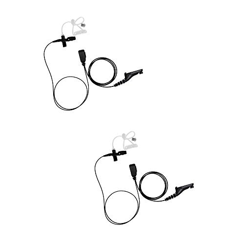Bommeow 2 Pack BCT15-M9 1-Wire Acoustic Clear Tube Earpiece for Motorola XPR XPR6000 DGP8050 APX 2000 APX 3000
