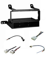 Premium Car Stereo Install Dash Kit, Wire Harness, and Antenna Adapter to Install an Aftermarket Single Din Radio for Select Nissan Frontier, Pathfinder, Xterra X Vehicles - See Compatible Years Below