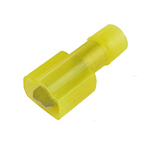 (100) Male Quick Wire Connector Yellow 12-10 Gauge T-Tap Fast Free USA Shipping