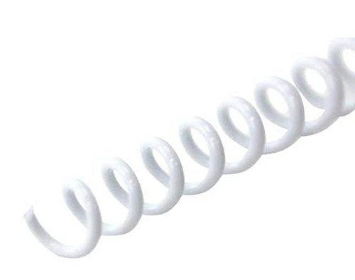Spiral Binding Coils 7mm (9/32 x 12) 4:1 [pk of 100] White (Blue Tint) (PMS 656 C)