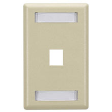 Load image into Gallery viewer, Black Box WPT454, GigaStation2 Wallplate, 1-Port Single-Gang, Ivory, Pack of 100 pcs
