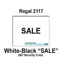 Load image into Gallery viewer, 120,000 Regal 2117 Compatible &quot;Sale&quot; White General Purpose Labels for Regal Price Gun. Full Case [Bulk Rate Pricing]. NO Security cuts.

