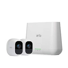 Load image into Gallery viewer, Arlo VMS4230P-100NAS Pro 2 - Wireless Home Security Camera System with Siren, Rechargeable, Night Vision, Indoor/Outdoor, 1080p, 2-Way Audio, Wall Mount, Cloud Storage Included, 2 Camera Kit
