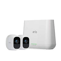 Arlo VMS4230P-100NAS Pro 2 - Wireless Home Security Camera System with Siren, Rechargeable, Night Vision, Indoor/Outdoor, 1080p, 2-Way Audio, Wall Mount, Cloud Storage Included, 2 Camera Kit