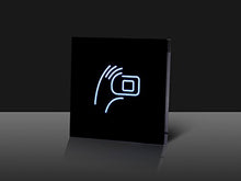Load image into Gallery viewer, YARONGTECH 125KHZ Access RFID Reader Black Tempered Glass Face Waterproof WG26/34
