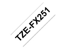 Load image into Gallery viewer, Brother TZe-FX251 Labelling Tape Cassette, Black on White, 24 mm (W) x 8 m (L), Flexible ID, Brother Genuine Supplies
