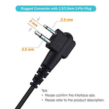 Load image into Gallery viewer, COMMIXC Shoulder Mic, Waterproof IP55 Handheld Speaker Mic with External 3.5mm Earpiece Jack, Compatible with 2.5mm/3.5mm 2-Pin Motorola Two-Way Radios
