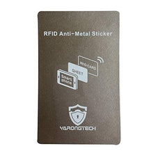 Load image into Gallery viewer, YARONGTECH RFID Anti-Metal Cell Phone Sticker,RFID Blocking Anti Magnetic Signal Protect Material (Grey-1pc)

