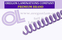 Spiral Binding Coils 7mm (9/32 x 15-inch Legal) 4:1 [pk of 100] Lilac (PMS 528 C)