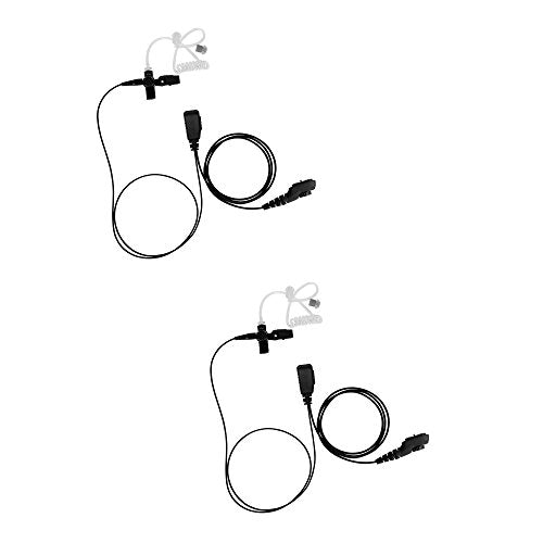 Bommeow 2 Pack BCT15-H5 1-Wire Acoustic Clear Tube Earpiece for Hytera PD700 PT-580 PD98X PD780 PD75X PT580H