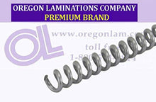 Load image into Gallery viewer, Spiral Coil Binding Spines 9mm (11/32 x 12) 4:1 [pk of 100] Silver (PMS 877 C-Metallic)
