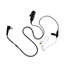 Load image into Gallery viewer, Arrowmax ASK4032-M1A 2-Wire Clear Coil Surveillance Kit Earphone for Motorola CP200 CP200D Bearcom BC95 BC120 BC130
