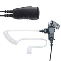 1-Wire Earpiece Microphone for Motorola 2-Pin Radios CP200D Hytera TC508 Tekk Radios (See Description for Complete Two Way Compatibility List)