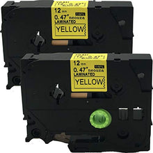 Load image into Gallery viewer, NEOUZA Compatible with Brother P-Touch Label Tape Cartridge 12mm Black on Yellow Tze631 Tze-631 (2)
