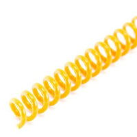 Spiral Coil Binding Spines 8mm (5/16 x 12) 4:1 [pk of 100] Golden Yellow (PMS 1235 C)