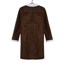 Load image into Gallery viewer, Bokeley Men&#39;s Wool Jacket Warm Winter Trench Long Outwear Button Smart Overcoat Brown
