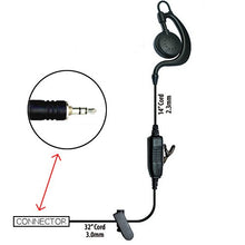 Load image into Gallery viewer, Klein Agent-M2 1-Wire Earpiece for Motorola Visar 3.5mm Threaded Connectors. (See Description Complete Two Way Compatibility List)
