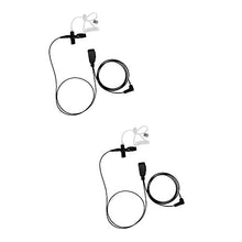 Load image into Gallery viewer, Bommeow 2 Pack BCT15-Y1 1-Wire Acoustic Clear Tube Earpiece for Vertex Yaesu VX-1R VX-5R VX-110 VX-150 FT-250R FT-60R
