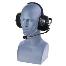 Load image into Gallery viewer, Impact BK1-PDM-3(w/PDM-2-Cable) Dual Muff Headset for Relm Bendix King DPH LPH GPH Radios
