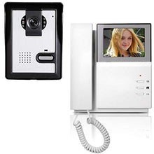 Load image into Gallery viewer, AMOCAM Video Door Phone System, 4.3 Inches Clear LCD Monitor Wired Video Intercom Doorbell Kits, IR Night Vision Camera Door Intercom, Doorphone Telephone Style for Home Improvement
