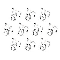 Bommeow 10 Pack BCT35-M1 3-Wire Acoustic Clear Tube Earpiece for Motorola Mototrbo CLS1410 XT460 DLR1020 Bearcom
