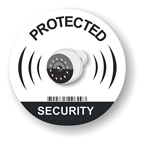 imaggge.com 8 IP Camera Surveillance Stickers Signs - Intruder Alarm Warning Security Stickers - Internal or External use - 3.7 inch