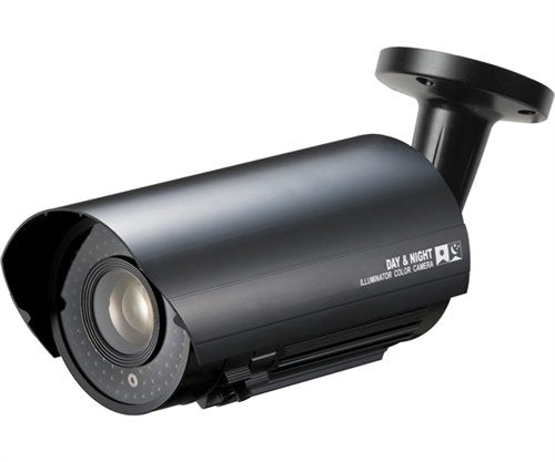 KT&C KPC-N851NUF 700TVL IR Outdoor Bullet Color Camera, 5-50mm Auto Iris Lens, Cable-thru Bracket, True D/N, IP65, Heater