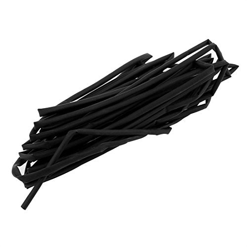 Aexit 4.5M Length Wiring & Connecting 2.5mm Dia Polyolefin Heat Shrinkable Tube Heat-Shrink Tubing Sleeving Black