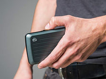 Load image into Gallery viewer, Aluminum wallet smart case V2 by gon Designs - The original reinvented with a metal lock - Strong RFID blocking card holder - Water resistant - Platinium
