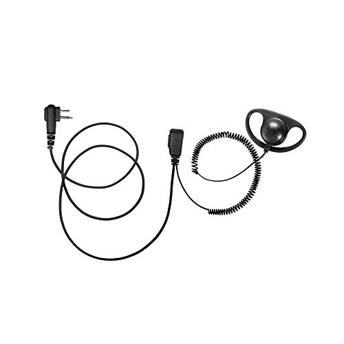 Bommeow BDS15-H1 D Shape Earhanger D-Style Earpiece for Hytera TC-500 RCA Relm RP6500 Tekk Feidaxin