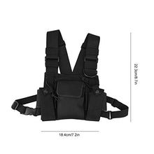Load image into Gallery viewer, Walkie Talkie Chest Pack Walkie Talkie Carrying Case, Adjustable Walkie Talkie Hanging Bag Harness Chest Bag Nylon Universal Hands Free Walkie Talkie Case, Support Stores Multiple Operation Tools
