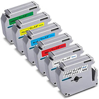 Unismar Compatible Label Tape Replace for Brother M Tape Series M-K131 M-K231 M-K431 M-K531 M-K631 M-K731 for PT-70BM PT-M95 PT-90 PT-70 PT-65 PT-85 Label Maker, 1/2