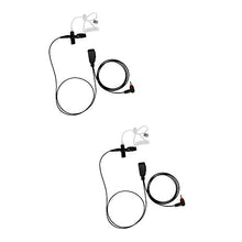 Load image into Gallery viewer, Bommeow 2 Pack BCT15-M12 1-Wire Acoustic Clear Tube Earpiece for Motorola SL1K SL2K SL2600 SL7590 SL500 SL8050
