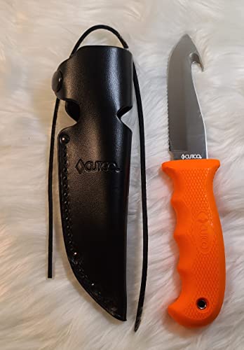 Kitoo Model 5717 Orange Gut Hook Hunting Knife .......High Carbon, Stainless 4 3/8
