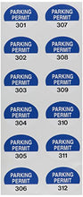 Load image into Gallery viewer, Brady 96240 Rearview Mirror Decals, 2&quot; Width x 1 1/2&quot; Height, Blue
