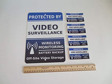 Load image into Gallery viewer, Video Surveillance CCTV Camera Security Alarm System Yard Sign &amp; 4 Window Stickers - Stock # 718
