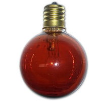 String Light Company C90012A Amber G50 Globe String Light Bulb with E17 Base, 7-Watt (Pack of 12)
