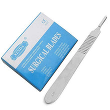 Load image into Gallery viewer, PC 100 SCALPEL BLADES # 10 WITH FREE HANDLE # 3
