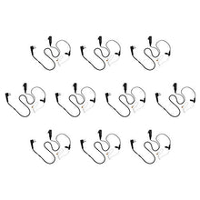Load image into Gallery viewer, Arrowmax 10 Pack ASK4038-M1A 2-Wire Clear Coil Surveillance Headphone for Motorola CP200 MOTOTRBO CP200D RDM2020 RDM2070D
