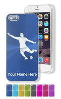 Case for iPhone 5/5s - Soccer Player Man - Personalized Engraving Included
