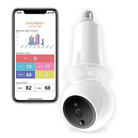 Amaryllo Zeus: Biometric Auto Tracking Light Bulb PTZ Wi-Fi Security Camera with Face Recognition, Support Fire Warning, Support Person, Vehicle, and Pet Detection, 1080p FHD, Night Vision, E26