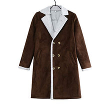 Load image into Gallery viewer, Bokeley Men&#39;s Wool Jacket Warm Winter Trench Long Outwear Button Smart Overcoat Brown

