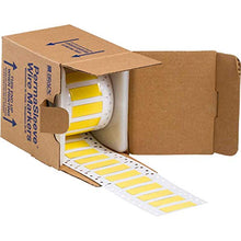 Load image into Gallery viewer, Brady High Temp PermaSleeve PVDF Wire Marking Sleeves, 0.375&quot; Dia x 1&quot; W, Yellow
