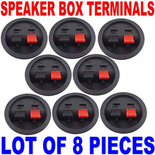 Load image into Gallery viewer, (8) 47mm Speaker sub Box Enclosure Push Terminal Cups
