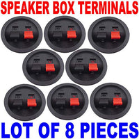 (8) 47mm Speaker sub Box Enclosure Push Terminal Cups