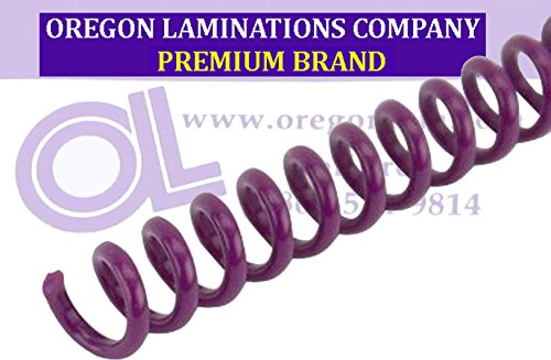 Spiral Binding Coils 7mm (9/32 x 15-inch Legal) 4:1 [pk of 100] Violet (PMS 2593 C)