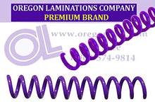 Load image into Gallery viewer, Spiral Binding Coils 7mm (9/32 x 36-inch) 4:1 [pk of 100] Purple (PMS 2592 C)
